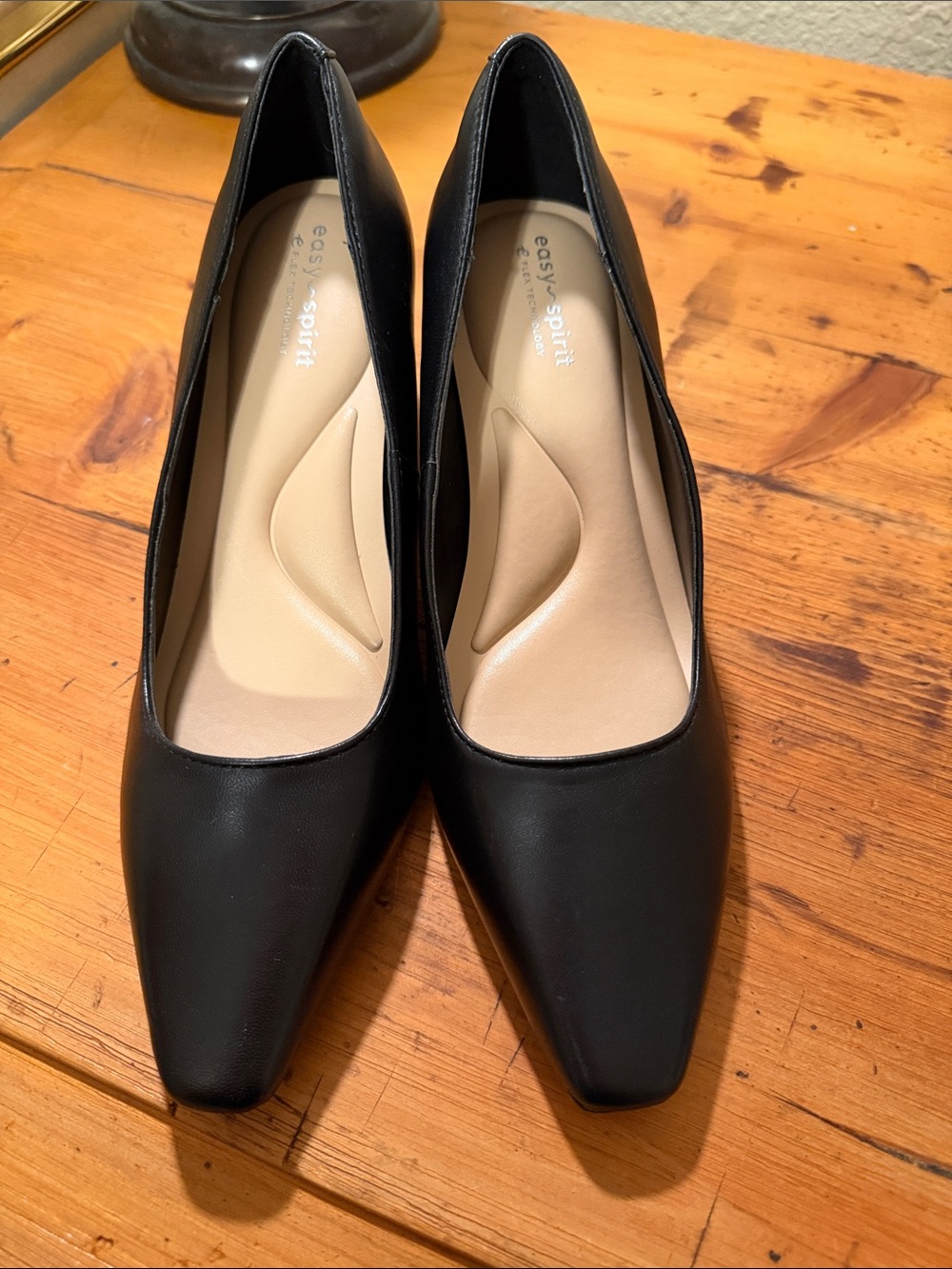 Easy Spirit Dorian Black Pointed-Toe Heels
